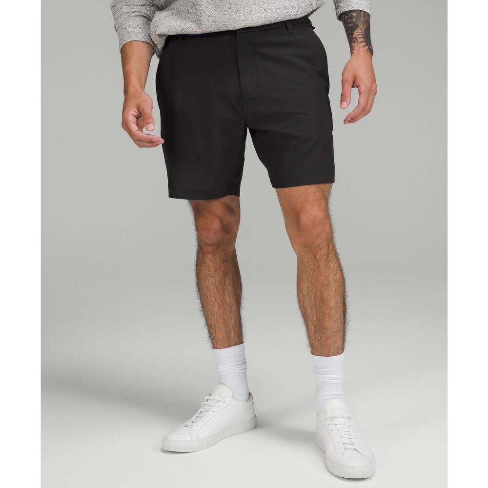 NWT Lululemon Men's Commission Classic-Fit Short 7" Black Size 34